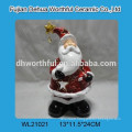 led light ceramic santa claus